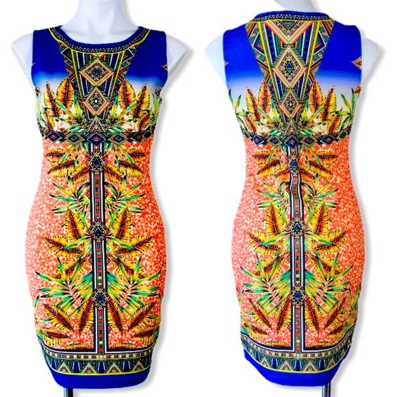 peachpuff Dresses & Skirts - NWT Peachpuff boho tropical print dress melon L